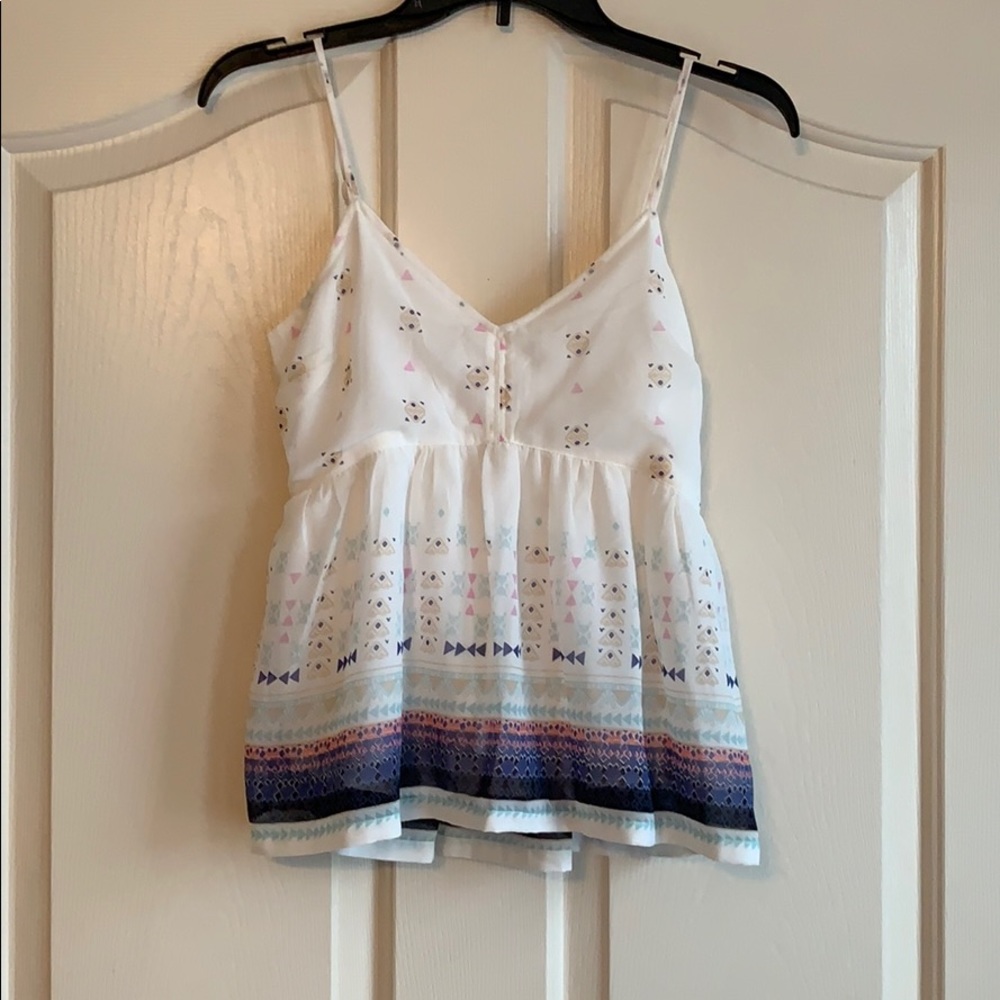Patterned Hollister tank top